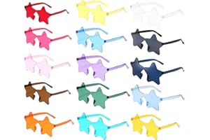 ANROI 15PCS Hippe Zonnebrillen met Leuke Feest Accessoires - Kleurrijke Harten voor Mannen, Vrouwen en Tieners - Ideaal voor Vrolijke Feestjes en Geweldige Foto's