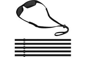 Qufiiry 5 Stuks Antislip Koord - Brillenband voor Sportbrillen en Zonnebril - Verstelbaar voor Vrouwen, Mannen en Kinderen (Zwart)