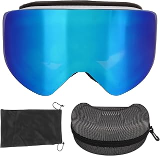 Gesponsorde advertentie - Skibril, OTG Snowboardbril, Anti-condens UV-bescherming Magnetische Lens Heren Dames(Blauwe lens)