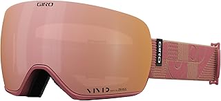 Giro Artikel II Skibril - Snowboardbril voor heren, dames en jeugd - Dusty Rose Linocut riem met levendige roségoud/levend...