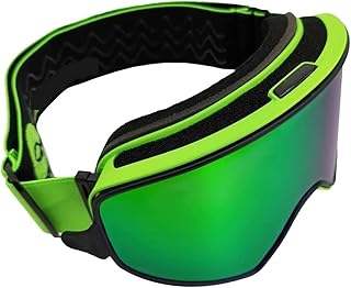 Skibril 2 in 1 Dames Snowboardbril Heren Skibril Sneeuwskibril Anticondens skimasker (kleur: E, maat: één maat) (B één maat)