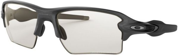 Zonnebril Oakley Flak 2.0 XL voor Heren in de kleur Grijs met Clear To Black Photochromic gekleurde glazen