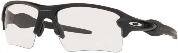 Zonnebril Oakley Flak 2.0 XL voor Heren in de kleur Zwart met Clear gekleurde glazen