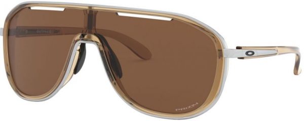 Zonnebril Oakley Outpace voor Dames in de kleur Bruin met Prizm Tungsten gekleurde glazen