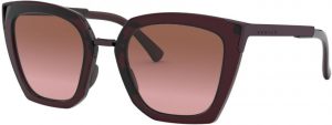 Zonnebril Oakley Sideswept voor Dames in de kleur Roze met G40 Black Gradient gekleurde glazen