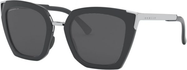 Zonnebril Oakley Sideswept voor Dames in de kleur Grijs met Prizm Black Polarized gekleurde glazen