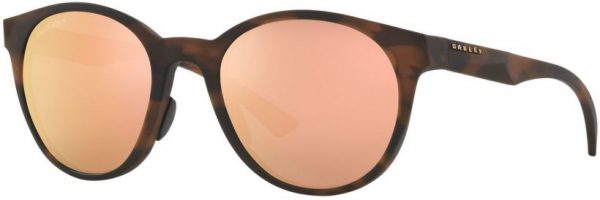 Zonnebril Oakley Spindrift voor Dames in de kleur Bruin met Prizm Rose Gold gekleurde glazen