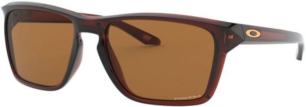 Zonnebril Oakley Sylas voor Heren in de kleur Rood met Prizm Bronze gekleurde glazen