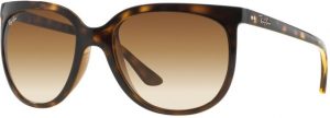 Zonnebril Ray-Ban® Cats 1000 voor Dames in de kleur Bruin met Crystal Brown Gradient gekleurde glazen