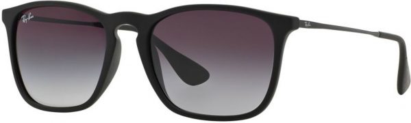 Zonnebril Ray-Ban® Chris voor Heren in de kleur Zwart met Light Grey Gradient Dark Grey gekleurde glazen