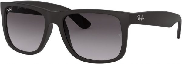 Zonnebril Ray-Ban® Justin voor Heren, Dames in de kleur Zwart met Grey Gradient gekleurde glazen