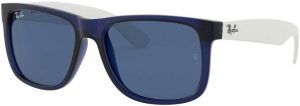 Zonnebril Ray-Ban® Justin voor Heren in de kleur Blauw met Dark Blue gekleurde glazen