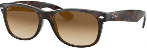 Zonnebril Ray-Ban® New Wayfarer voor Heren in de kleur Bruin met Crystal Brown Gradient gekleurde glazen