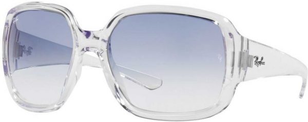Zonnebril Ray-Ban® Powderhorn voor Heren, Dames in de kleur Transparant met Clear Gradient Light Blue gekleurde glazen
