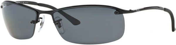 Zonnebril Ray-Ban®  voor Heren in de kleur Zwart met Polarized Grey gekleurde glazen