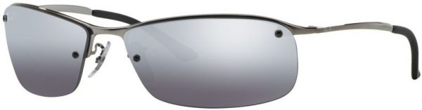 Zonnebril Ray-Ban®  voor Heren in de kleur Grijs met Polarized Grey Mirror Silver Gradient gekleurde glazen