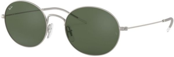 Zonnebril Ray-Ban®  voor Heren, Dames in de kleur Zilver met Dark Green gekleurde glazen