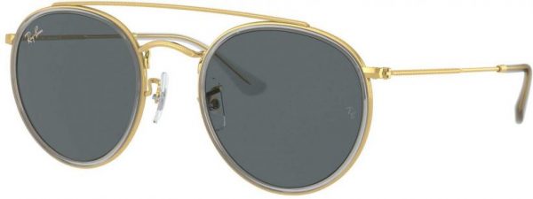 Zonnebril Ray-Ban®  voor Heren, Dames in de kleur Goud met Blue gekleurde glazen