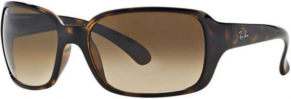 Zonnebril Ray-Ban®  voor Dames in de kleur Bruin met Crystal Brown Gradient gekleurde glazen