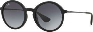 Zonnebril Ray-Ban®  voor Heren in de kleur Zwart met Light Grey Gradient Dark Grey gekleurde glazen
