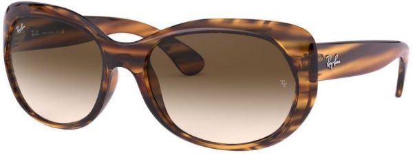 Zonnebril Ray-Ban®  voor Dames in de kleur Rood met Brown Gradient Dark Brown gekleurde glazen