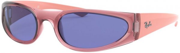Zonnebril Ray-Ban®  voor Heren, Dames in de kleur Roze met Blue gekleurde glazen