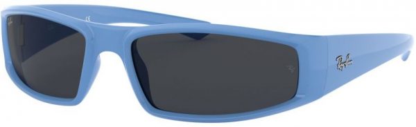 Zonnebril Ray-Ban®  voor Heren, Dames in de kleur Blauw met Dark Grey gekleurde glazen