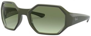 Zonnebril Ray-Ban®  voor Heren, Dames in de kleur Groen met Green Gradient Dark Green gekleurde glazen
