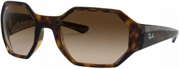 Zonnebril Ray-Ban®  voor Heren, Dames in de kleur Bruin met Brown Gradient Dark Brown gekleurde glazen