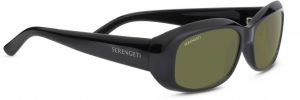 Zonnebril Serengeti  voor Dames in de kleur Zwart met 555nm gekleurde glazen